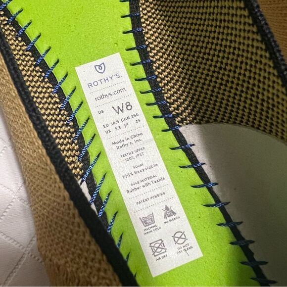 ROTHY’S Chai The Square Flats Limited Edition Retired Size 8 NEW - Picture 14 of 15